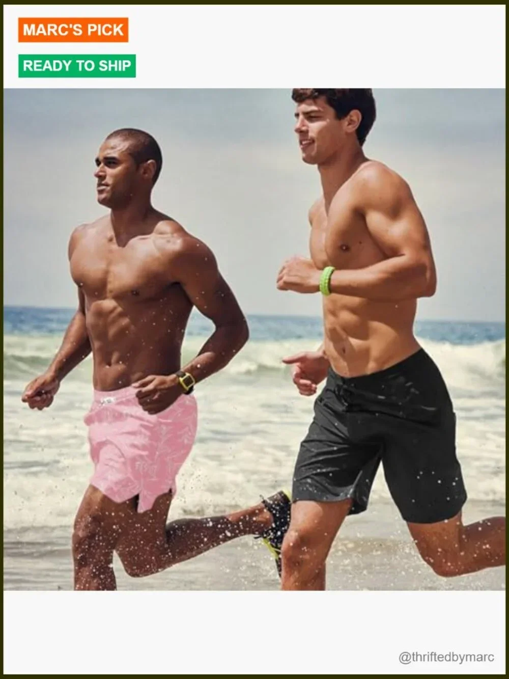 Men's Quick Dry Board Shorts with Pockets 5 Inch Inseam